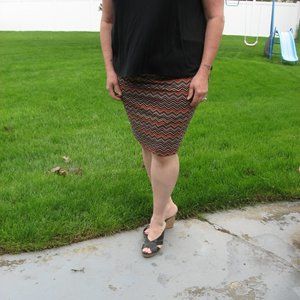 Lane Bryant Multi Color Pencil Skirt